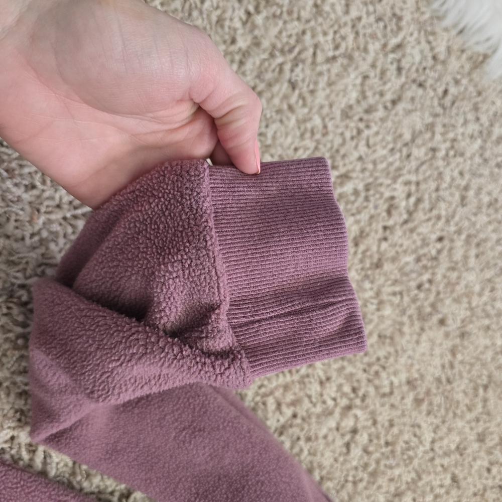 Women's FlexLiving Purple Teddy Hoodie With Front Pocket - Small - Picture 6 of 12